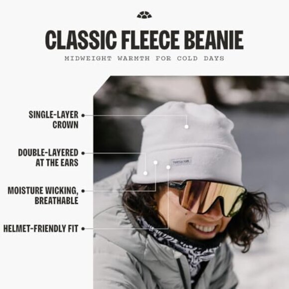 Ultra-Soft Fleece Winter Beanie, Helmet-Compatible, Stretchy One Size main image 4